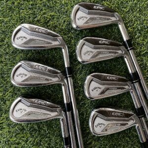ชุดเหล็ก Callaway Epic Star E19 forged มีเหล็ก 5,6,7,8,9,P,A รวม 7 ชิ้น ก้านเหล็ก N.S.Pro950gh Neo Flex S