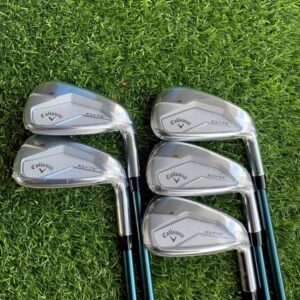 😊Callaway ชุดนี้เป็นชุดที่ตีง่าย หน้าไม้เด้ง ลูกพุ่งง่าย ☺️ ชุดเหล็ก Callaway Elyte X มีเหล็ก 6,7,8,9,P รวม 5 ชิ้น ก้าน Ventus 5-R